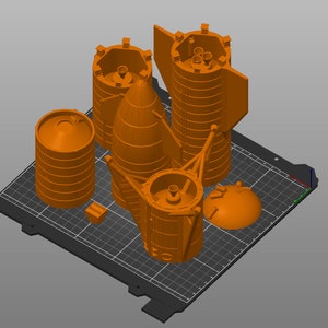 Modèles de prototype de vaisseau spatial SpaceX à l&#39;échelle 1:144. FICHIERS STL numériques UNIQUEMENT