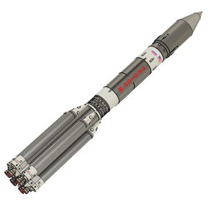 New! the Mighty Soviet N1 Moon Rocket Kit Model. ALL WHITE. Super