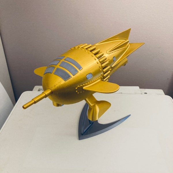 Maquette en kit de fusée Flash Gordon Zarkov - Super qualité 330 mm 13"