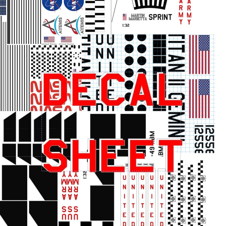 Model Decal Paper A4 Decal Sheet for Existing Models - Etsy