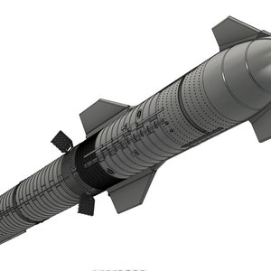 SpaceX Starship with Booster 1:100/144/200 Scale.