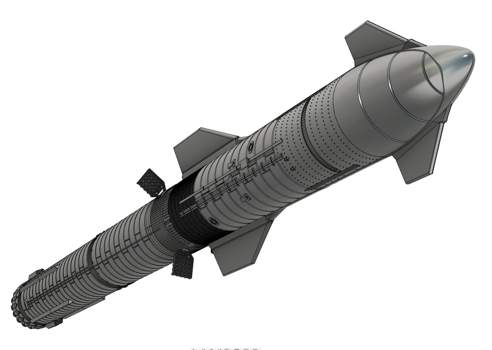 Spacex Starship With Booster 1:100/144/200 Scale. - Etsy