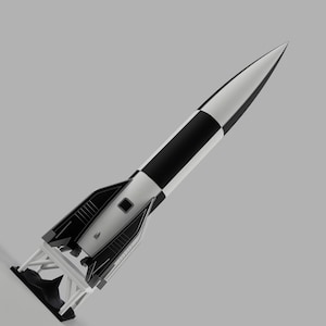 New! V2 A4 German Army Missile Model Rocket Kit and Stand 1:56 48 32 24 Scale Model.