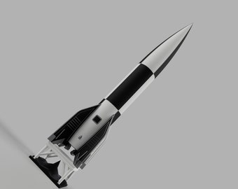 New! V2 A4 German Army Missile Model Rocket Kit and Stand 1:56 48 32 24 Scale Model.