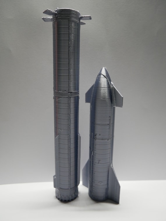Spacex Mechzilla Starship, Booster With High Detail Launch