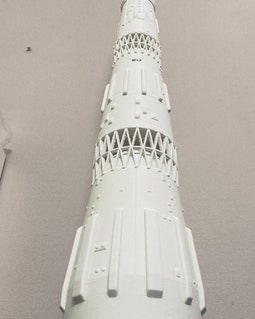 New! the Mighty Soviet N1 Moon Rocket Kit Model. ALL WHITE. Super