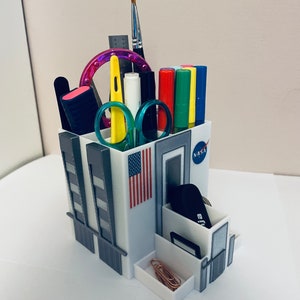 Neu! NASA Model Schreibtisch Tidy - SLS, Apollo, Artemis Fahrzeug Montage Gebäude VAB Bild 2