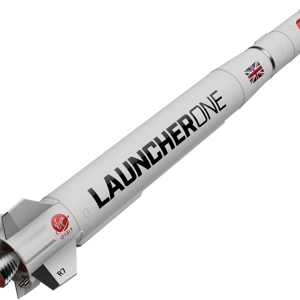 New! Virgin Orbit LauncherOne Kit Model Rocket and Stand 1:48 Scale Model. 420mm