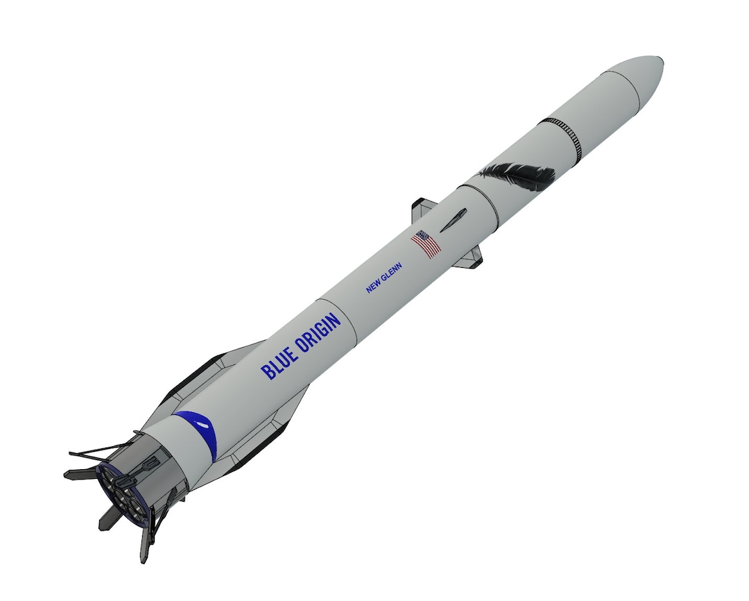 Blue Origin New Glenn NG-1 Super Quality KIT Model. 500mm+