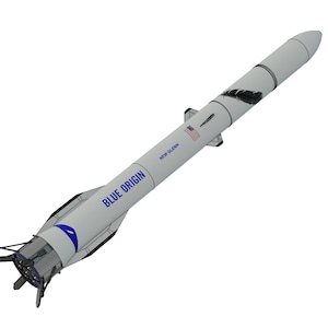 Blue Origin New Glenn NG-1 Super Quality 1:200 144 100 72 Scale Model. 500mm+