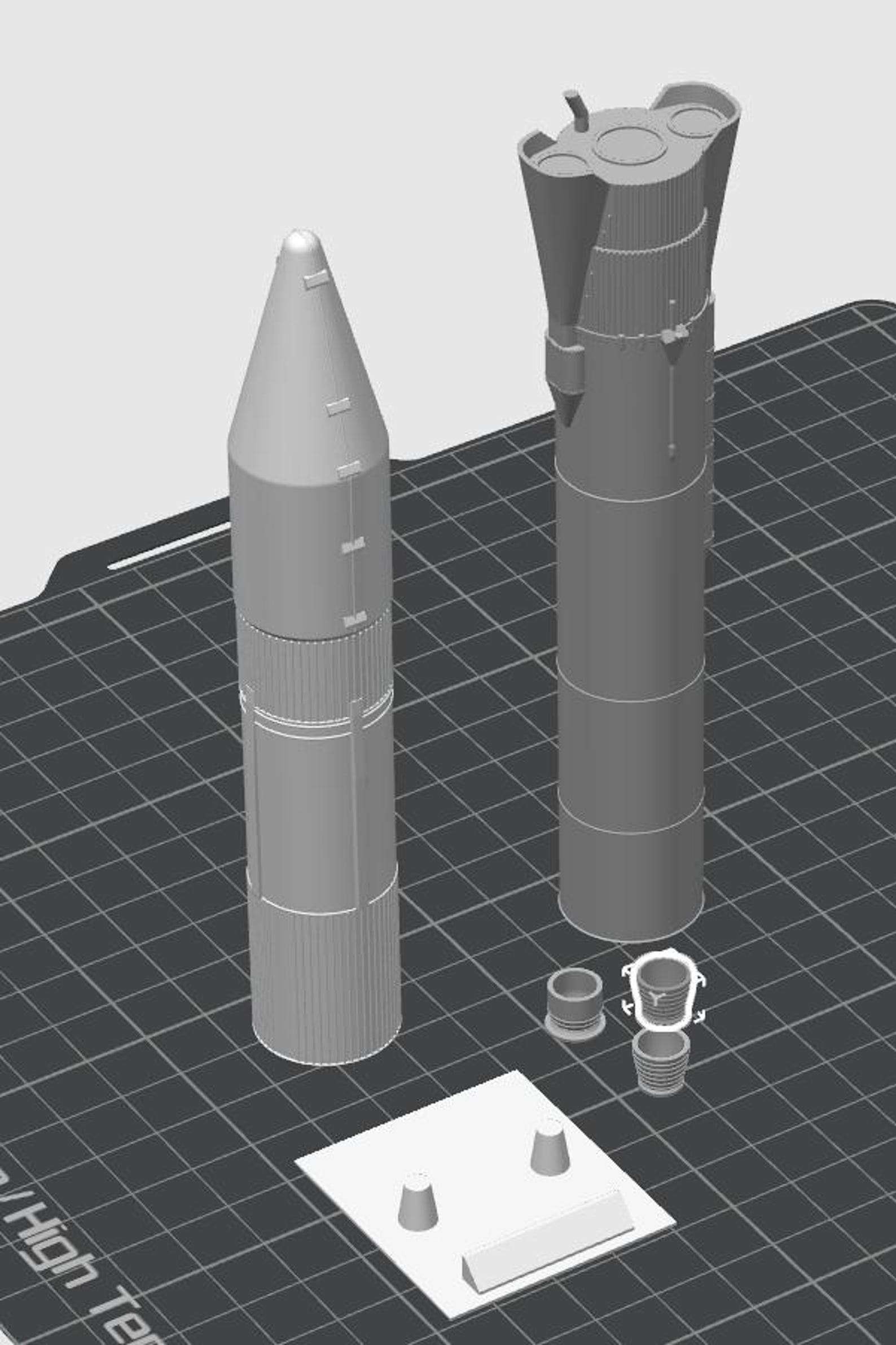 Centauri Model Rockets General Dynamics Atlas Centaur Model Rocket KIT From 1/144 Scale and Up ...