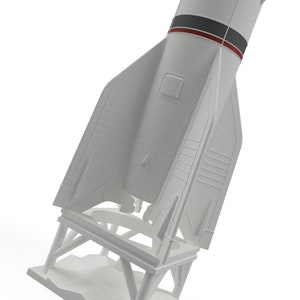 Super Rare V2 A2 (R-2A) Missile Model Rocket Kit and Stand 1:48 Scale ...