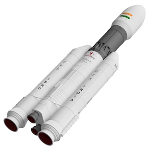 Indian ISRO LMV3 Model Rocket Kit 1:144 100 72 ALL WHITE Scale 287 413 574 mm