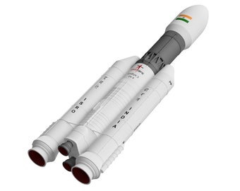 Indian ISRO GSLV MK3 Rocket Spacecraft Launch Vehicle Scale Model