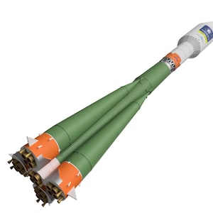 Russian Soyuz 2 Model Kit 1:144 100 72 48 ALL WHITE Scale 327 470 654 981 mm