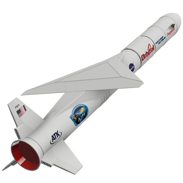 Pegasus Rocket 1:48 72 144 Scale ALL WHITE with decals