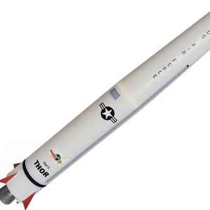 Neu! USA THOR IRBM Missile Kit Modell Rakete und Ständer 1:48 72 100 144 Skala Modell.
