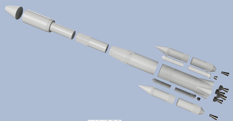 NEW! Awesome Quality Ariane 4 Kit Model Rocket 1:144 Scale 405mm - Etsy