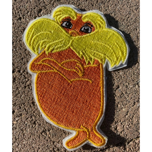 Lorax Iron On Patch, ( Save the Trees ) Lorax Iron on Patch, Gift for her, Gift for him, Birthday Gift