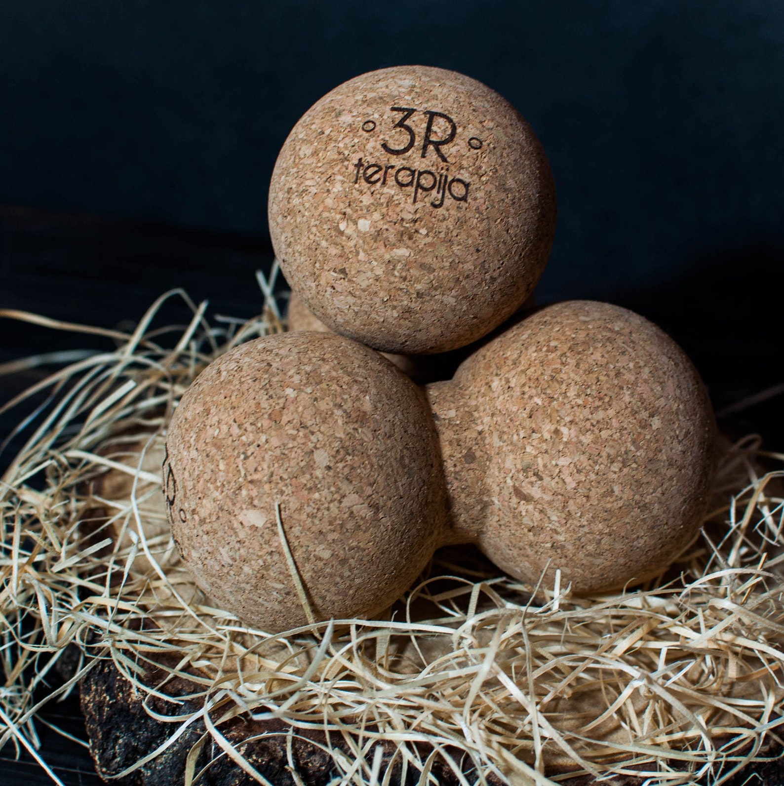 Peanut Massage Cork Ball Double Fitness Ball Etsy