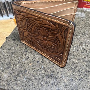 Handmade Leather bifold wallet