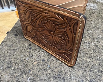 Handmade Leather bifold wallet