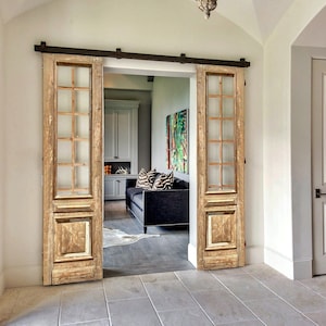 Antique French Barn Door, Custom Built Interior Exterior Doors, Sliding or Hinge, Double & Single wooden Doors, Pocket Door, Pantry Doors