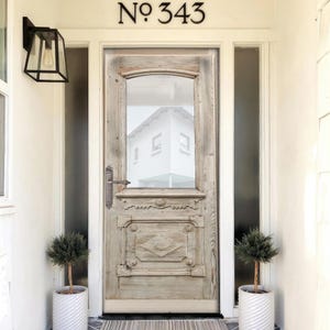 Carved French Glass Front Door: Custom Rustic Wood Interior/Exterior
