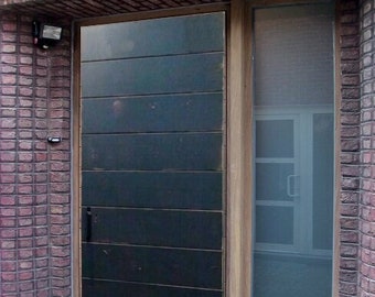 Solid Wood Black Distressed Plank Door, Custom Built Interior Exterior Doors, Sliding, Hinge, Double, Single Doors, Pocket Door, Pantry Door