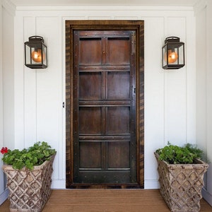 Handcrafted eight-panel Door, Barn Doors, Custom Size Interior Exterior Front Doors, Sliding or Hinged Double & Single Rustic Craftsman Door