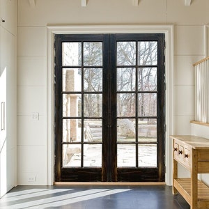 Custom Antique Black French Doors: Interior/Exterior, Sliding/Hinged
