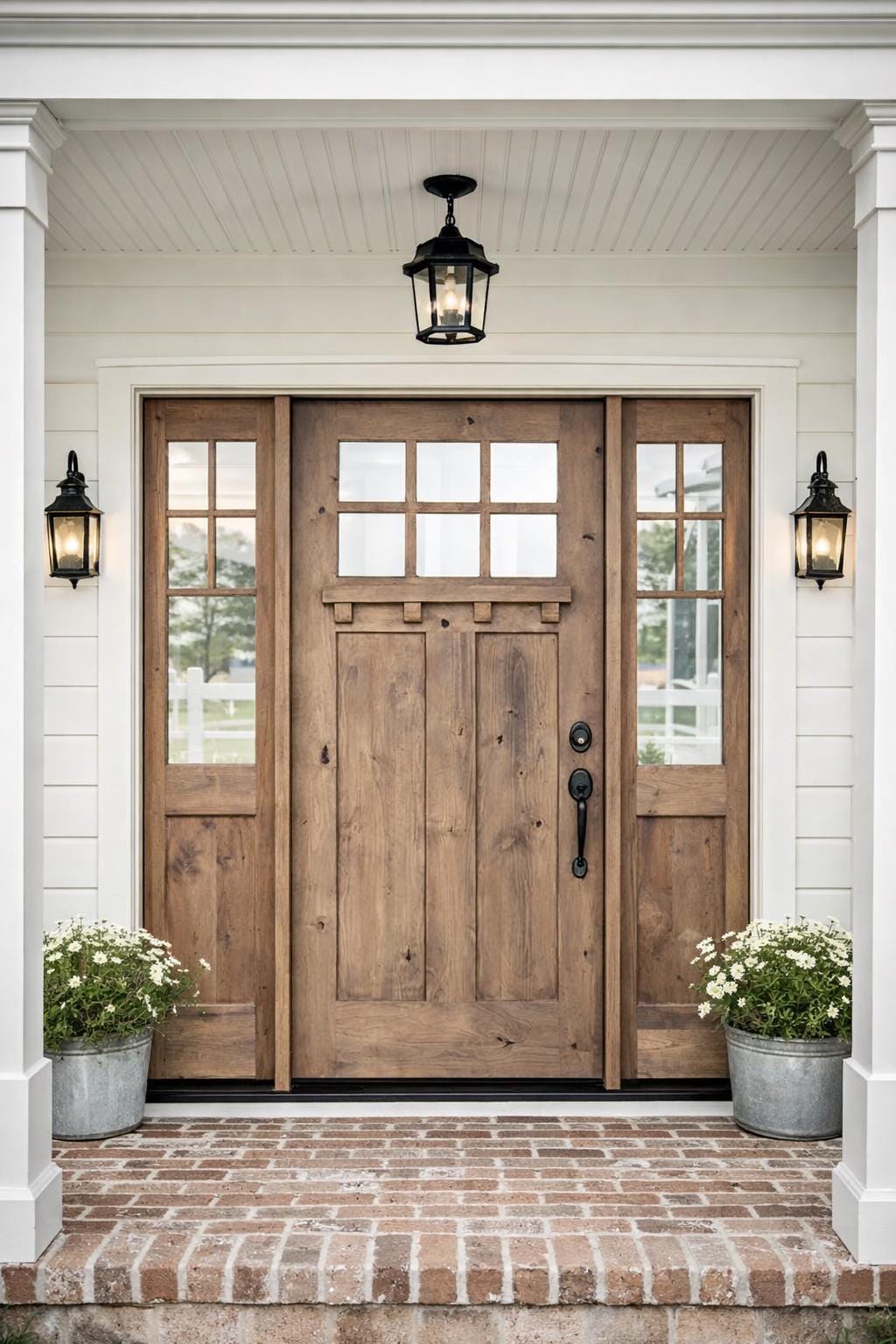 Handcrafted Craftsman Door With 6 Lite | Solid Wood Entry / Interior ...