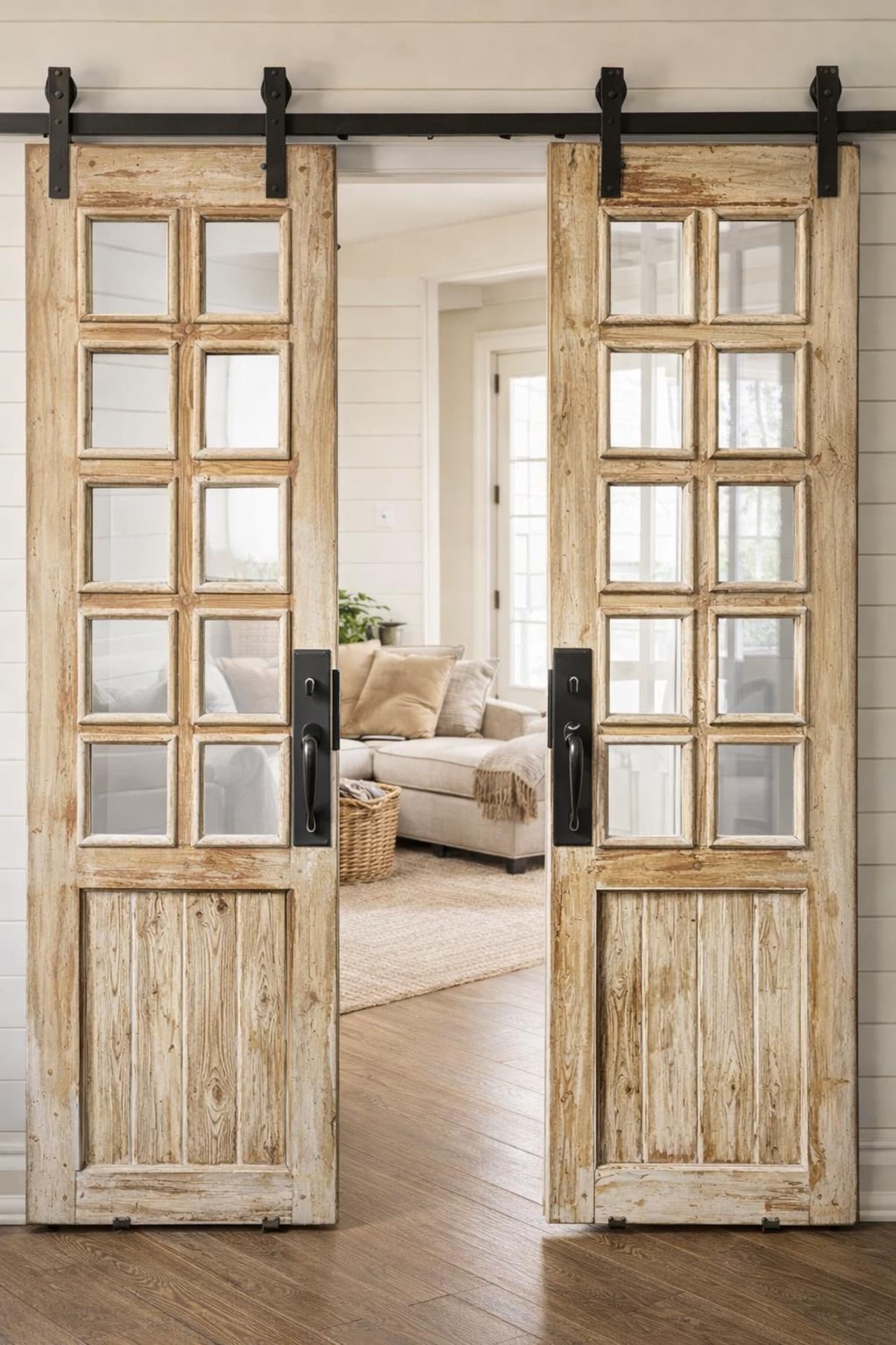 Custom Top Lite French Entry Door: Glass Interior/exterior Vintage ...