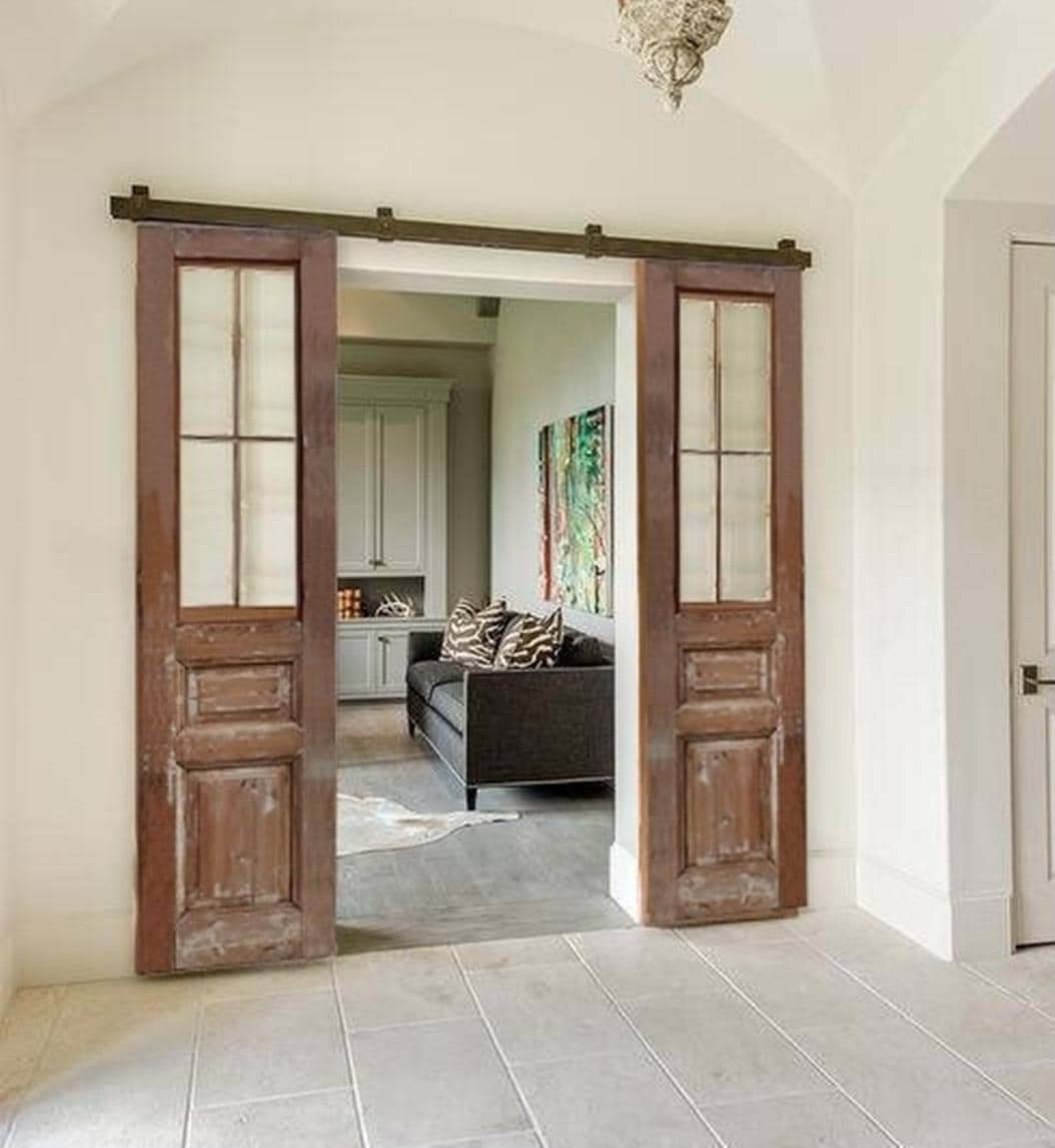 Custom French Door: Antique Rustic Wood, Interior or Exterior