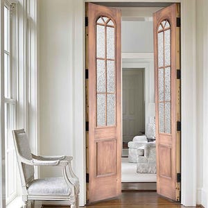 Handcrafted Antique French Doors: Custom Rustic Wooden Interior/Exterior