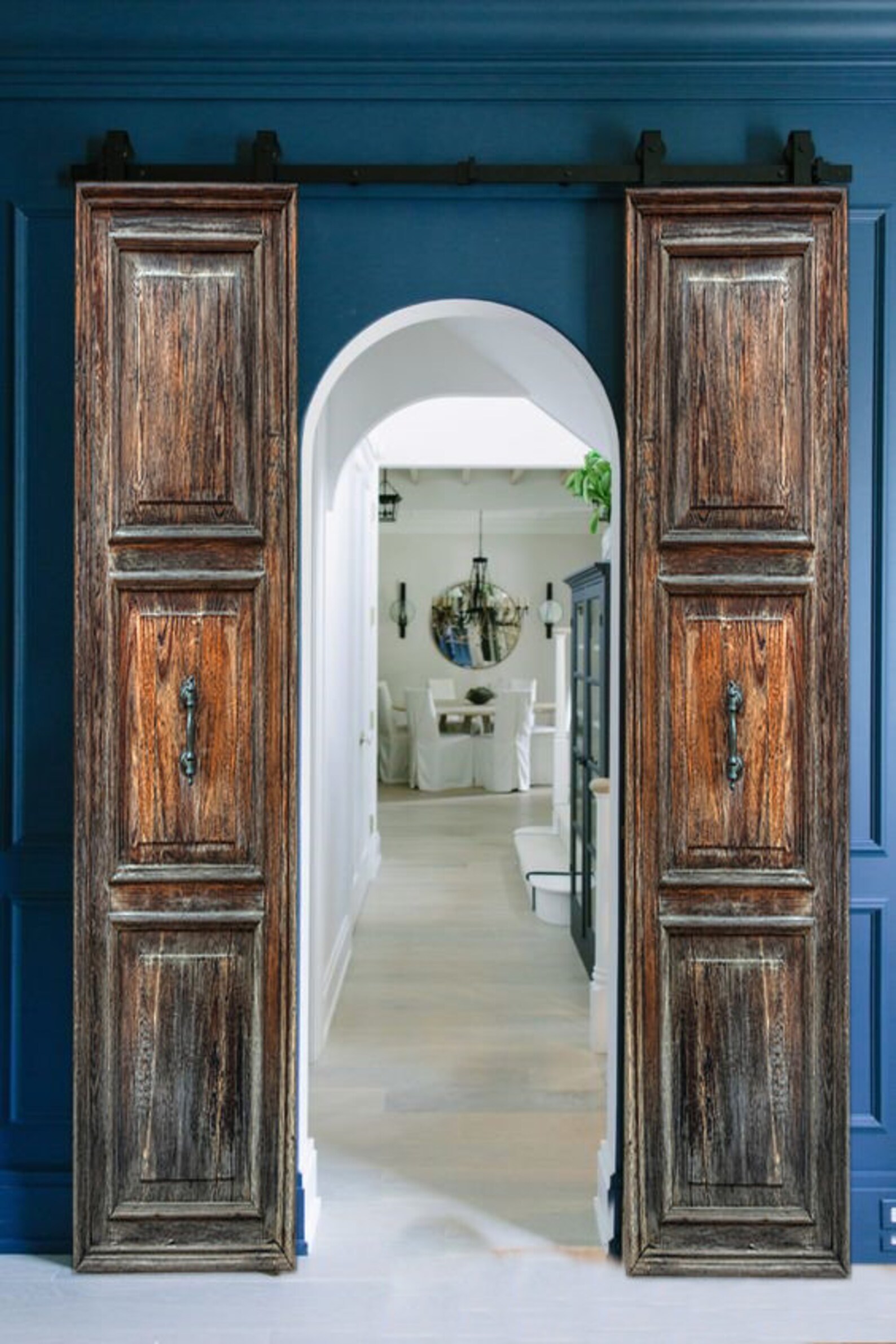 Antique Raised Panel French Doors Rustic Barn Door Etsy