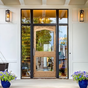 Custom Carved Interior, Exterior Doors, Double French Glass Barn Doors, Sliding, Hinged, Double, Single, Rustic Closet, Pantry Doors