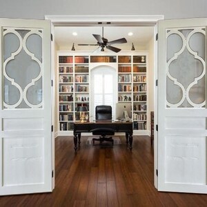 Antique White French Door, Custom Built Interior Exterior Doors, Sliding or Hinge, Double & Single Rustic wooden Doors, Pocket, Pantry Doors