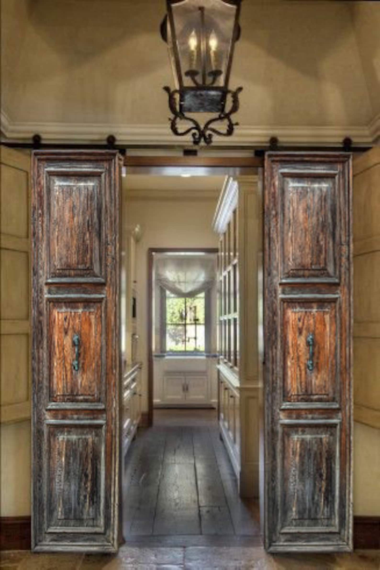 Antique Raised Panel French Doors Rustic Barn Door Etsy