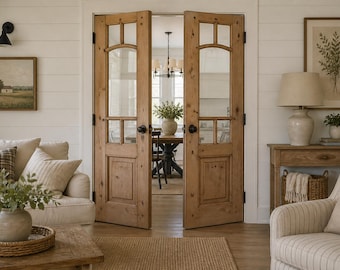 Top Lite Craftsman French Door: Shaker Style Custom Entryway, Pantry, Closet, Laundry Interior/Exterior