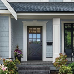 Custom Built Black French X Front Door, Vintage Farmhouse Interior Exterior Doors, Sliding, Hinge, Double & Single, Pocket Door, Pantry Door image 3