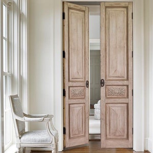 Carved French Door, Antique Barn Doors, Custom Size Interior Exterior ...