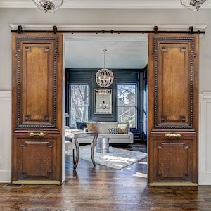 Hand-Carved Barn Doors: Antique Style, Custom Size