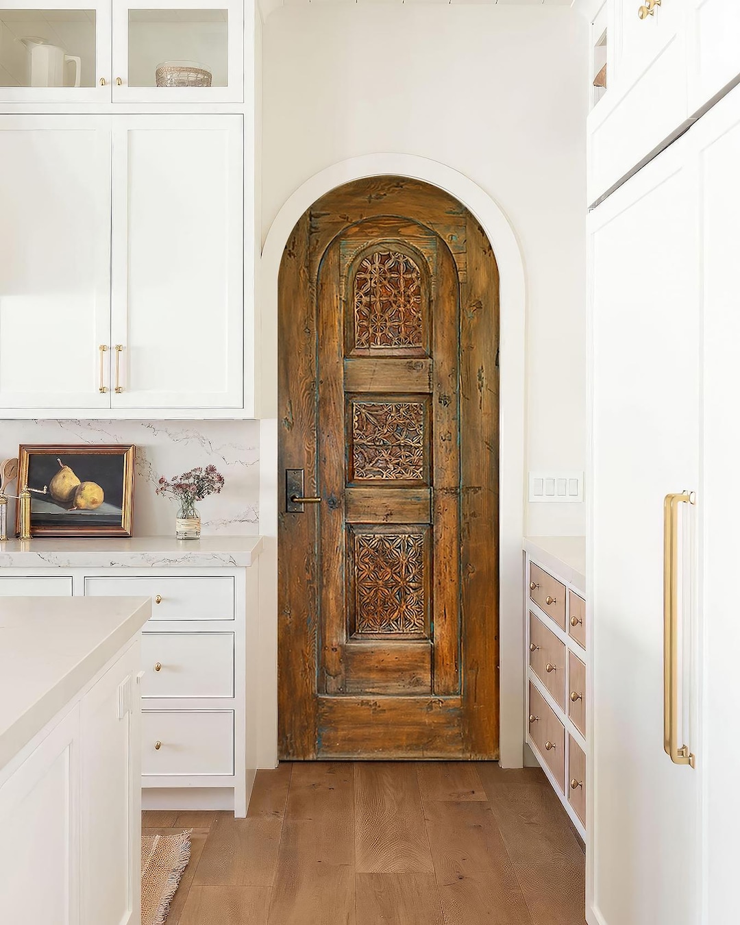 Buy Custom Arched Wooden Door: Antique Style, Single or Double