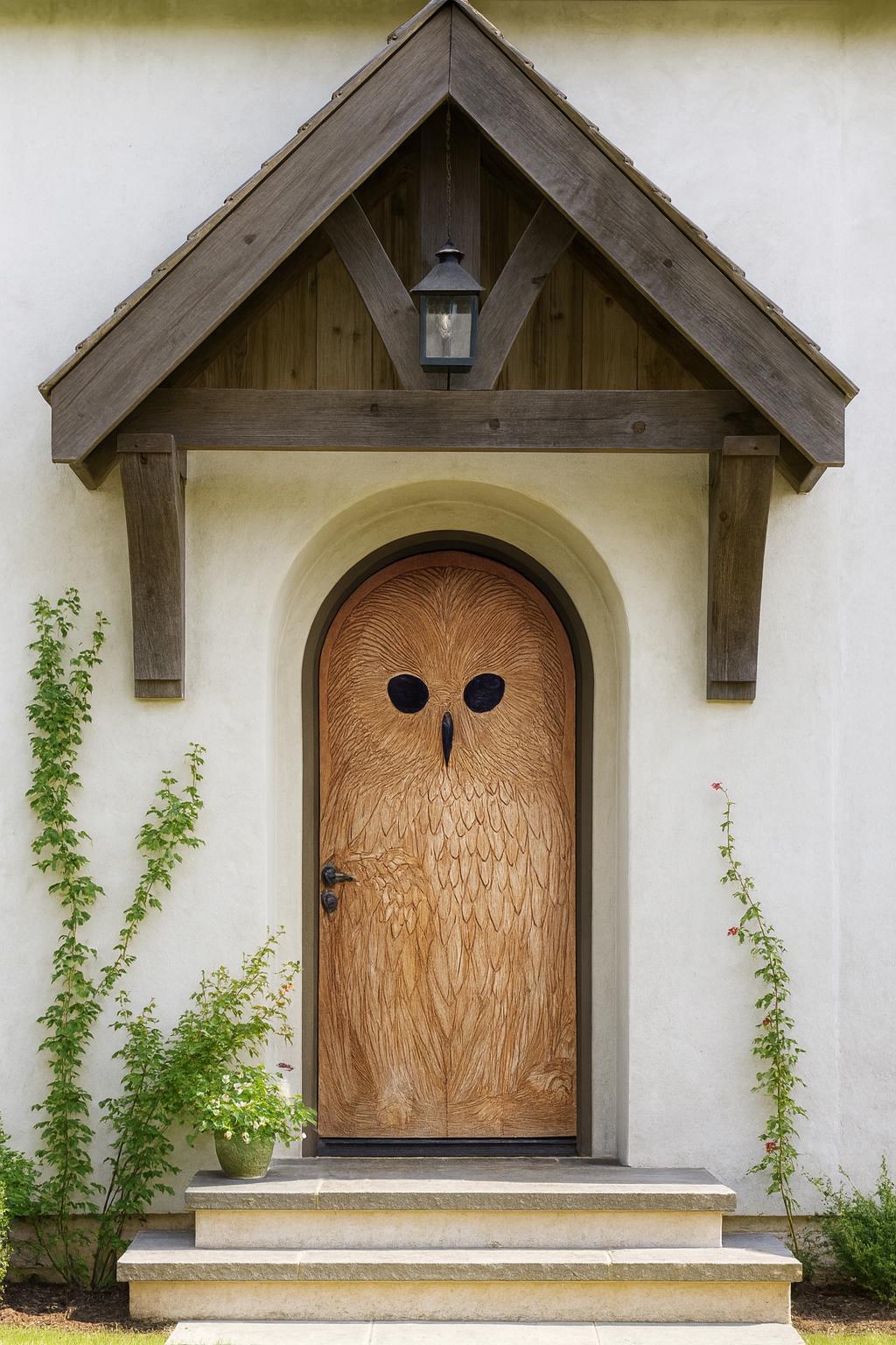 アンティーク風デザイン】木製アーチ型ミラー シャッター扉付き Wood