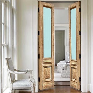 Handcrafted Antique French Doors: Custom Rustic Wooden Doors