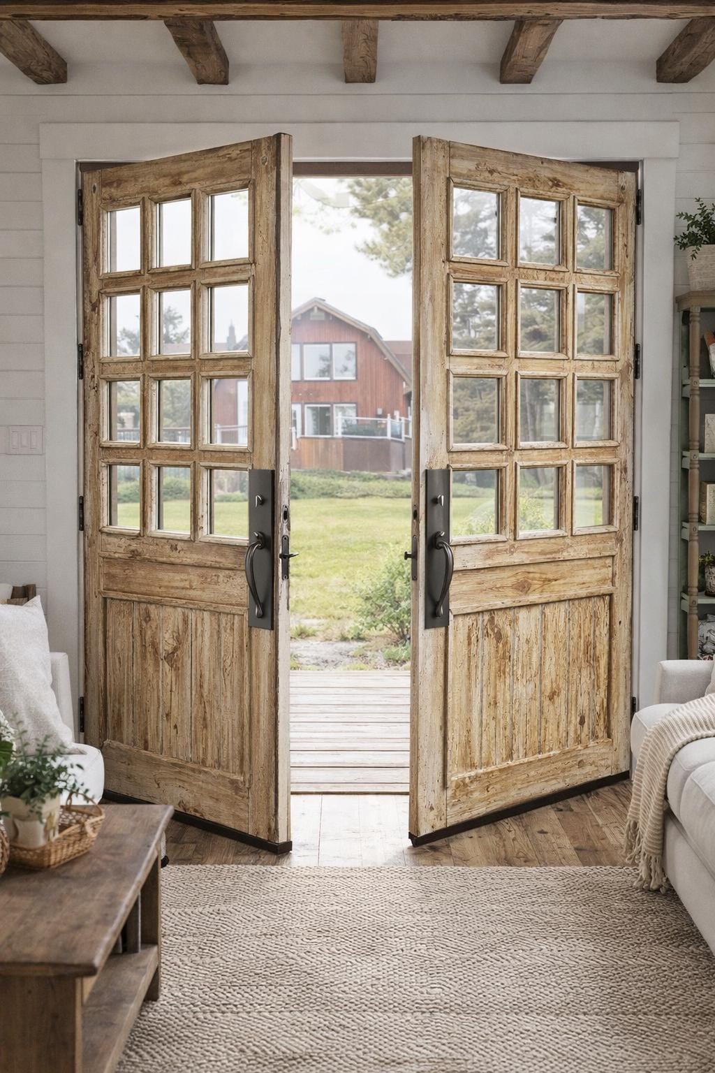 Custom Top Lite French Entry Door: Glass Interior/exterior Vintage ...