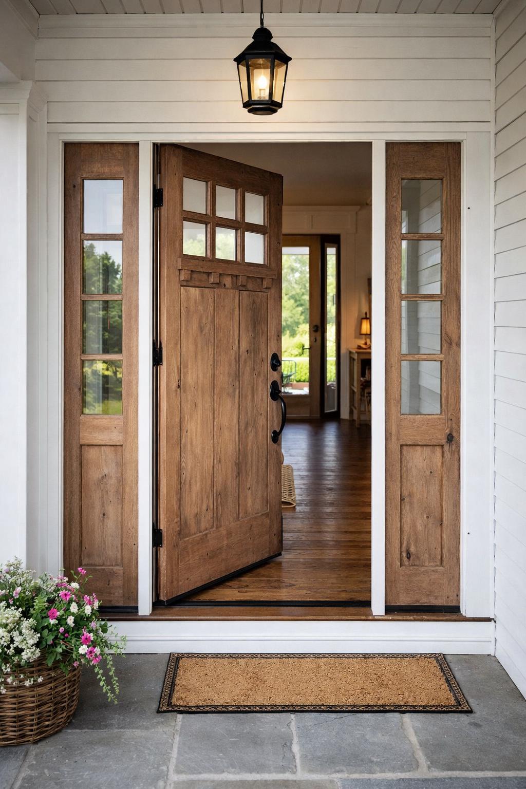 Handcrafted Craftsman Door With 6 Lite | Solid Wood Entry / Interior ...