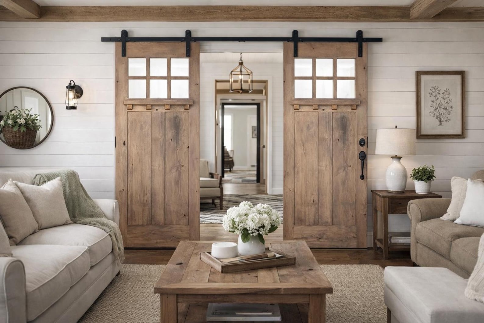Handcrafted Craftsman Door With 6 Lite | Solid Wood Entry / Interior ...