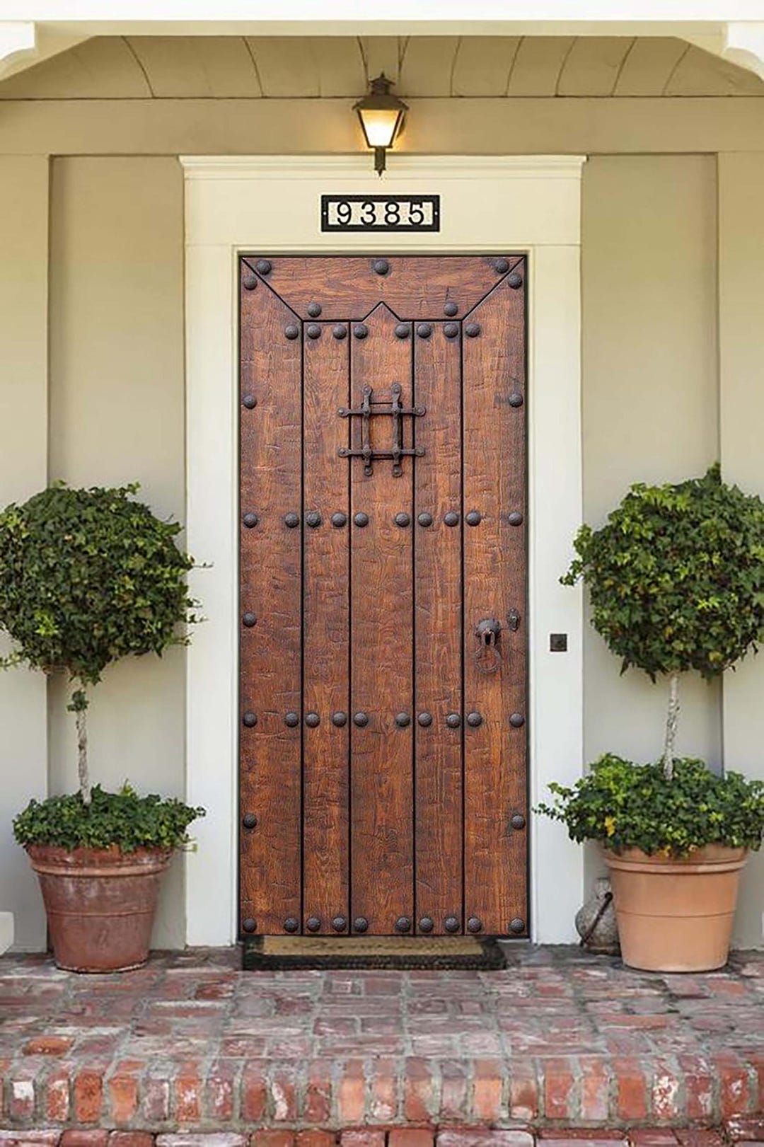 Solid Wooden Speakeasy Front Door, Antique Plank Door, Custom Size ...